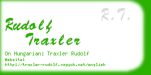 rudolf traxler business card